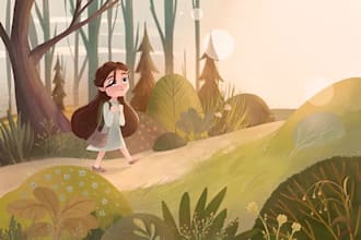 children book illustration and children book illustration