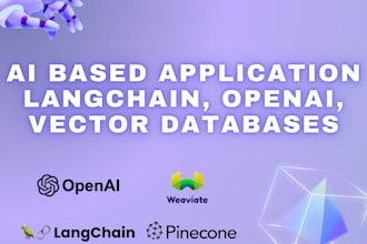 develop ai apps, ai website, chatbot, ai saas with python, langchain, manychat