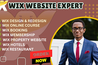 redesign wix website, wix studio, booking, membership, and online course site