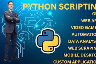 build python development, web automation, ai automation, web scraping python bot