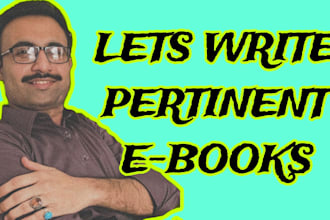 write up ebooks on sci fi, e commerce, crypto, and artificial intelligence