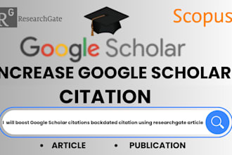 boost google scholar citations, backdated citation using researchgate article