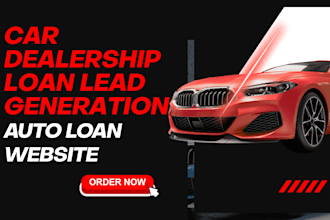 generate exclusive auto lead car dealership loan automotive website sale funnel