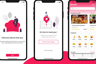 build react native app, ios, android app, grocery delivery app multi vendor app