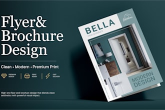 design premium flyers and brochures