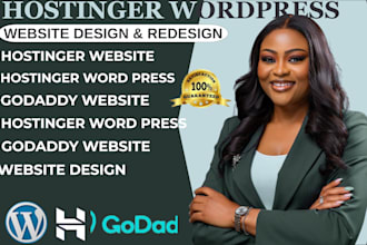 hostinger website design wordpress website redesign godaddy hostinger wordpress