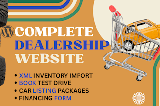 a wordpress automotive car dealership website