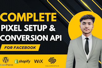 setup facebook pixel, conversion API, ga4, google ads and fix tracking issues