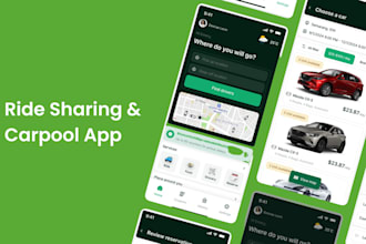 build a carpooling app, ridesharing app like lyft, cabify, blabla car, careem