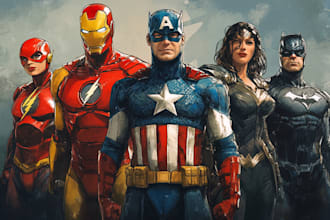 draw comic book and custom illustrations