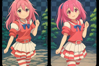 do a anime design of your minecraft skin