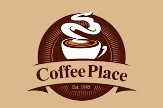 design coffee shop, bar or restaurant logo and branding