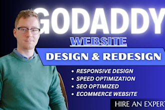 develop godaddy website godaddy website redesign website development godaddy
