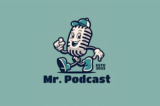 design professional podcast cover art logo within 10 hours