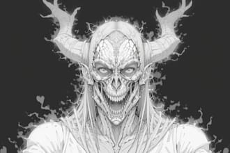 fantasy or horror character illustration