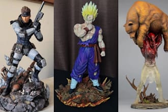 sculpt print and paint 3d miniature model toy model dnd figurine cosplay model