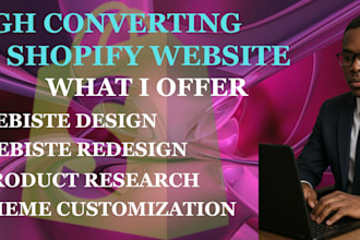 build shopify website redesign store design and redesign