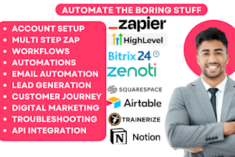 do gohighlevel notion zenoti zapier trainerize squarespace airtable bitrix24 crm