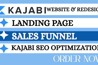 design kajabi website sales funnel landing page website course domain