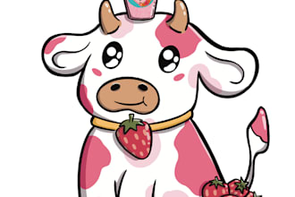 create a sticker design for your brand or business