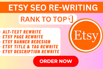 rewrite etsy shop SEO optimization digital product title tags descriptions rank