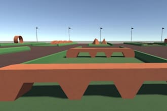 refurbish 3d sport facilities,golf course,sport simulator area,landscape design