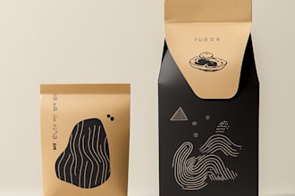 make  product pouch design, box, label, and packaging design