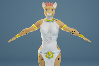 make furry vtuber, vrchat avatar