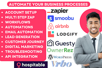 automate airbnb zapier lodgify guesty wordpress smoobu vrbo ownerrez hospitable