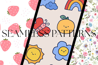 design seamless repeat patterns for fabric textile and print
