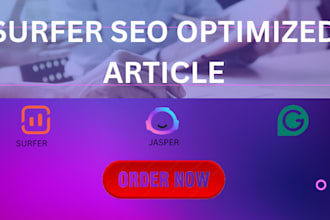 write optimized surfer SEO article and blog post using jasper