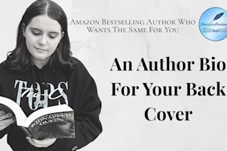 write your author bio for your back cover