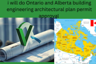 do ontario and alberta building engineering architectural plan permit approval