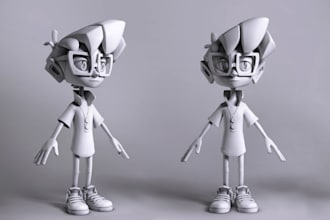 cute chibi 3d cartoon model,action figure,flexi model,3d toy,3d figure for print