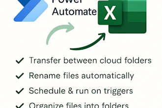 automate your excel file transfers or updates using power automate