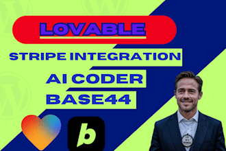 build lovable ai saas app react js base44 ai coder stripe integration bolt new