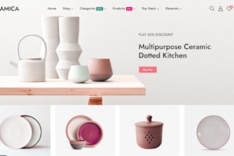 design ceramic shopify store tiles website flooring website art and craft store