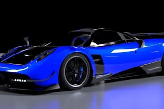 buildup 3d sport car,3d ue5 car rig,iracing car,3d automotive parts pbr texture