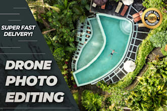do professional drone photo editing and retouching