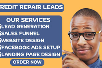 build credit repair website, credit repair landing page