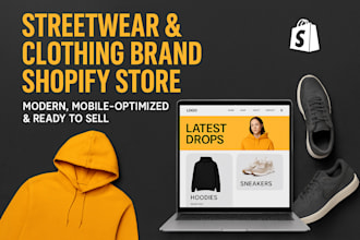 clothing brand website clothing store streetwear  website shopify clothing store
