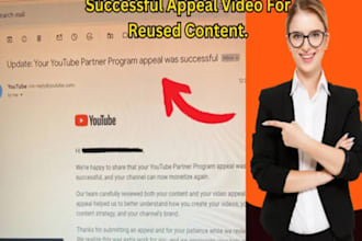 solve youtube reused content, spam or policy violation issues