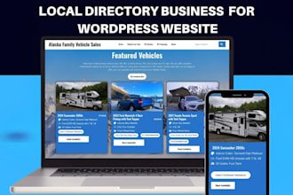 create local business directory wordpress website with map, listing features