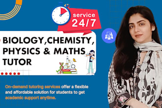 be your expert biology, chemistry and physics  tutor for school and ap exams