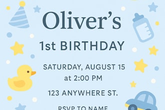 design custom wedding invitation, birthday card, and greeting card