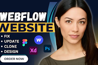 design, develop webflow website as webflow expert, figma to webflow