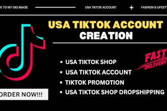 create usa tiktok account us tiktok account and UK tiktok account