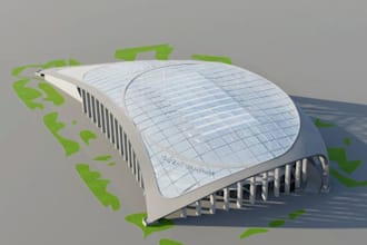 bedroom design,stadium render,cgi,shot tracer,8k golf simulator,lounge bar,revit