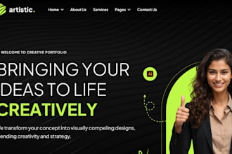 design digital agency website, media agency website, smma startup website in wix