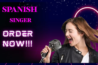 be your spanish singer and music producer for bachata reggaeton and latin rock